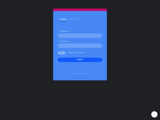 Final Project/Login screenshot