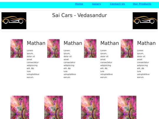 car shop bootstrap/car shop app screenshot