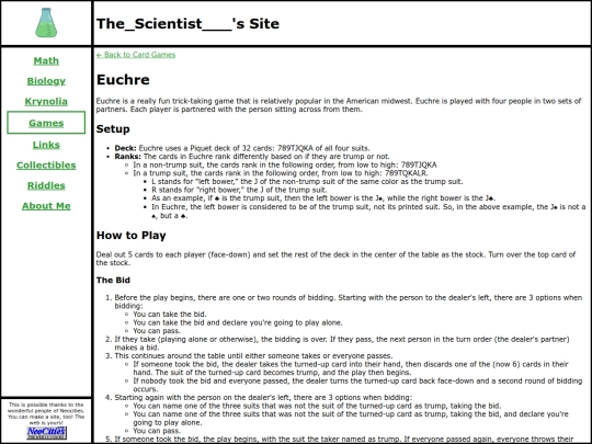 games/card_games/euchre screenshot