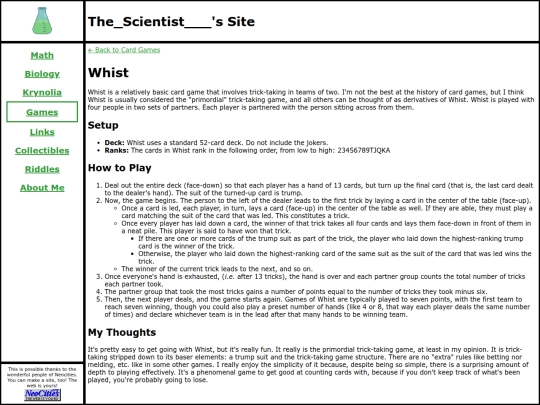 games/card_games/whist screenshot
