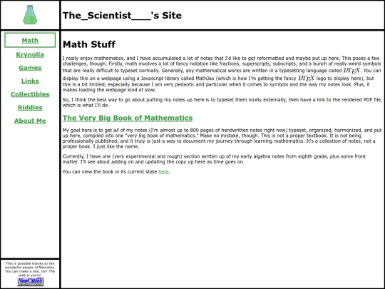 math screenshot