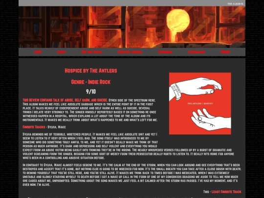 CDs and Vinyls/hospice screenshot