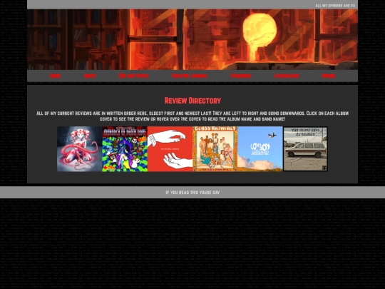 CDs and Vinyls/reviews screenshot