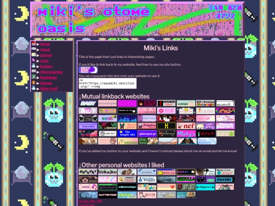 links screenshot