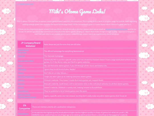 otome/otomelinks screenshot