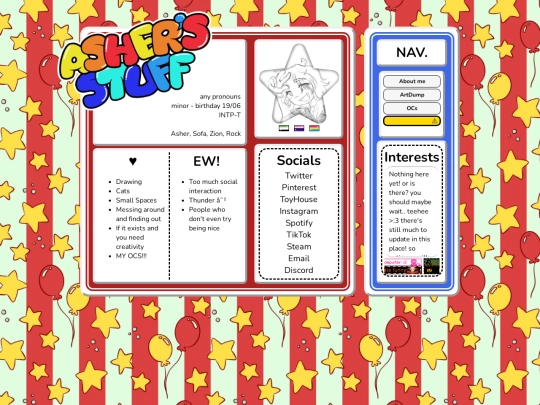 AboutMe screenshot