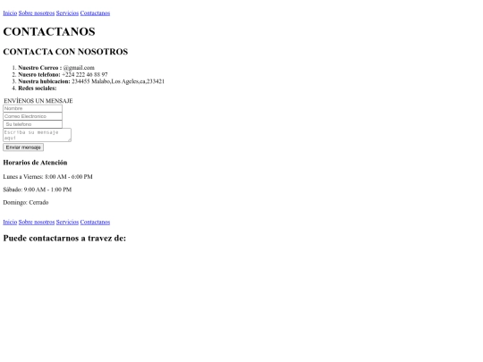 proyecto/contactanos screenshot
