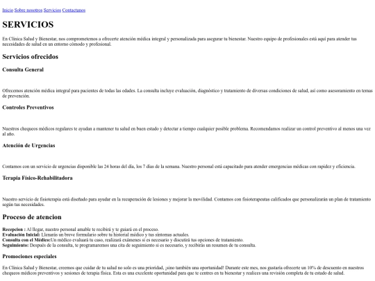 proyecto/servicios screenshot