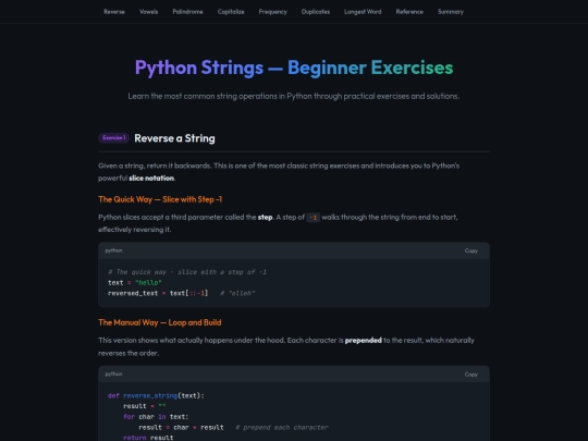 python_strings_exercises_beginner screenshot