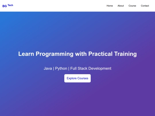 website screenshot