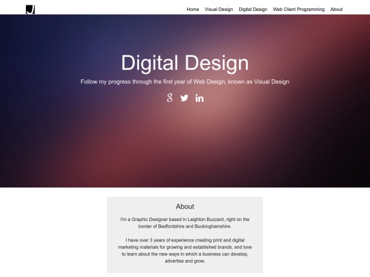 Portfolio/Digital Design screenshot
