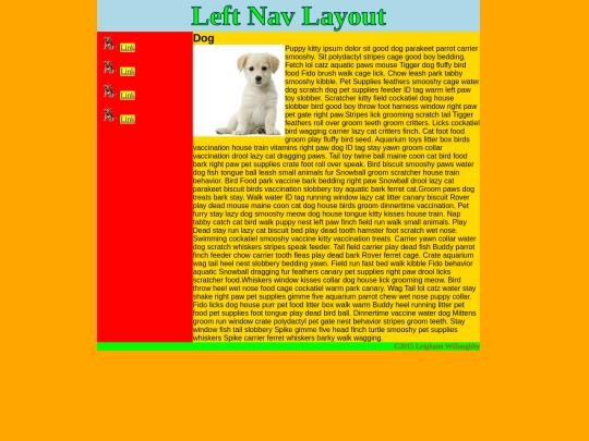 week7/leftnav screenshot