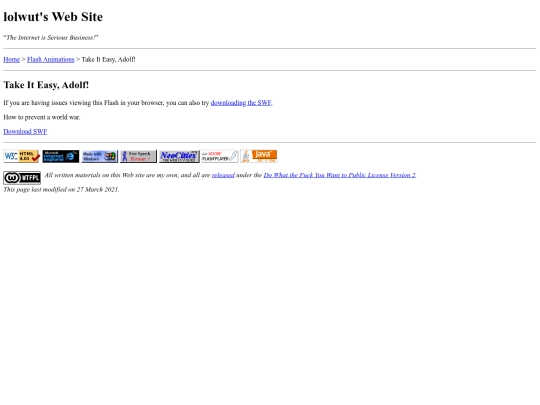 flash/take-it-easy-adolf screenshot