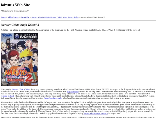 gaming/gamecube/clash-of-ninja/gnt2 screenshot
