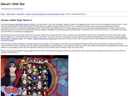 gaming/gamecube/clash-of-ninja/gnt4 screenshot