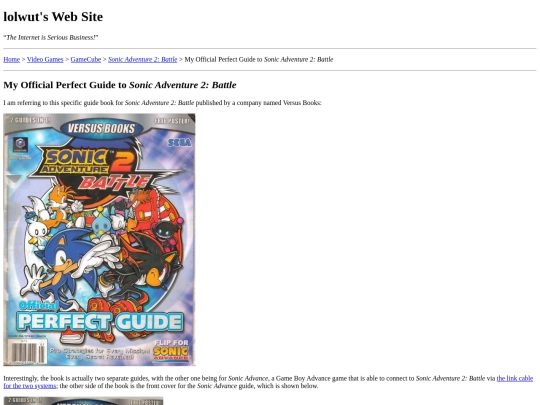 gaming/gamecube/sa2b/sa2b-book screenshot