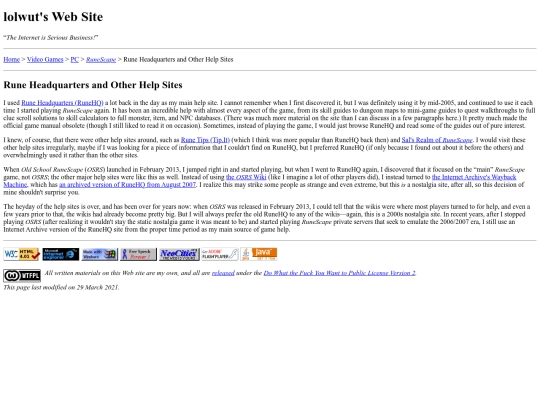 gaming/pc/runescape/runehq-and-help-sites screenshot