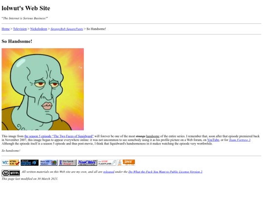 tv/nick/spongebob/handsome-squidward screenshot