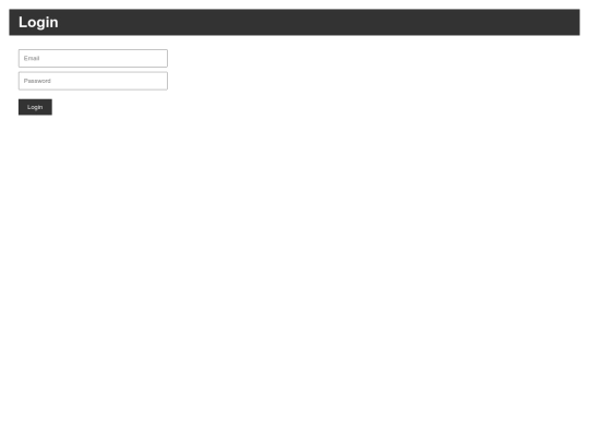 login screenshot