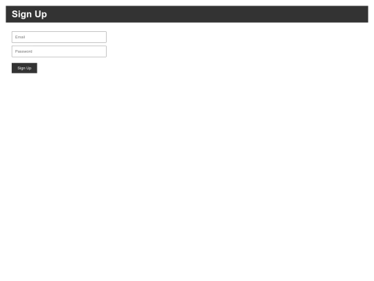 signup screenshot