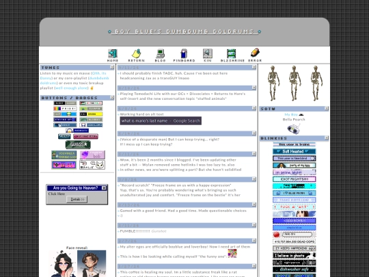 blueblog screenshot