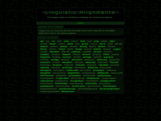 words screenshot