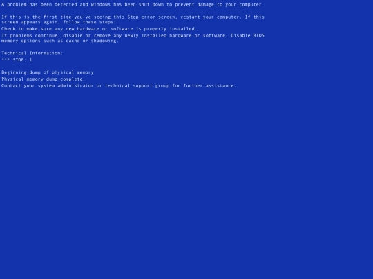 crash screenshot