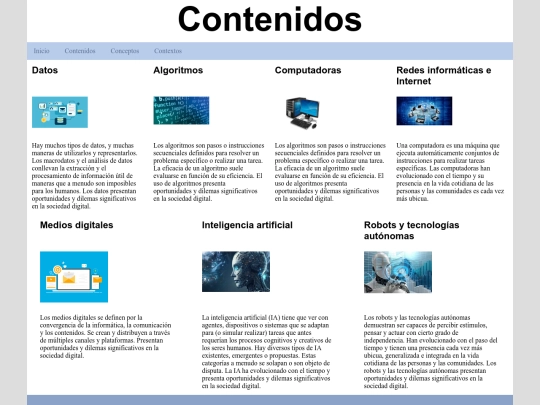 contenidos screenshot