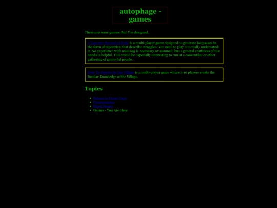 games screenshot