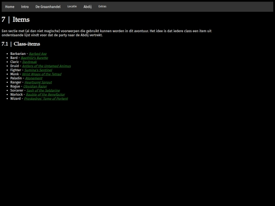 projects/hertendam/extras/items screenshot