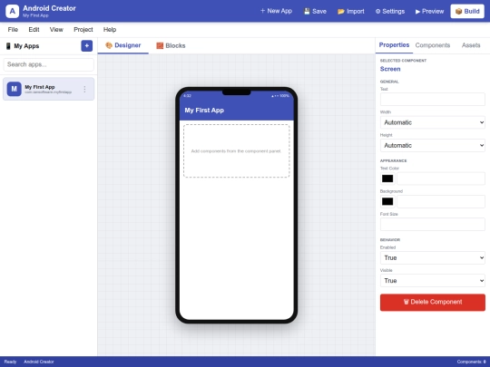 AndroidCreator screenshot