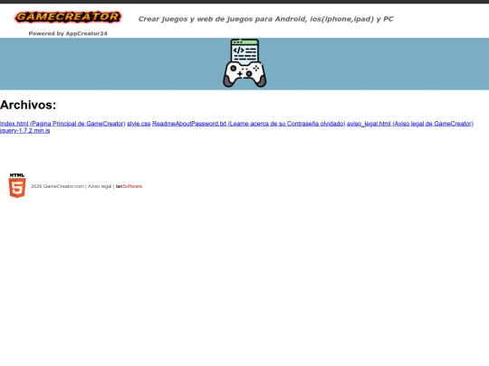 GameCreator/Files screenshot