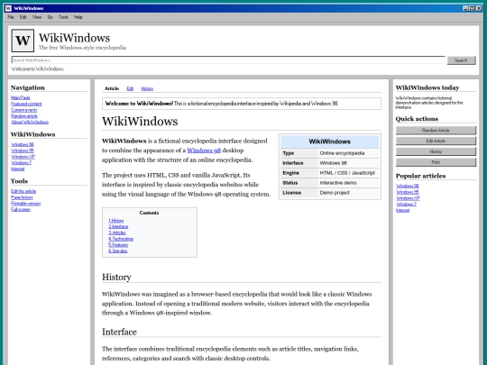 WikiWindows/Index screenshot