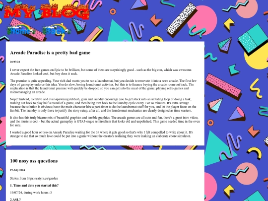blog screenshot