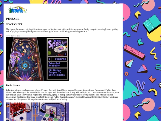 pinball screenshot