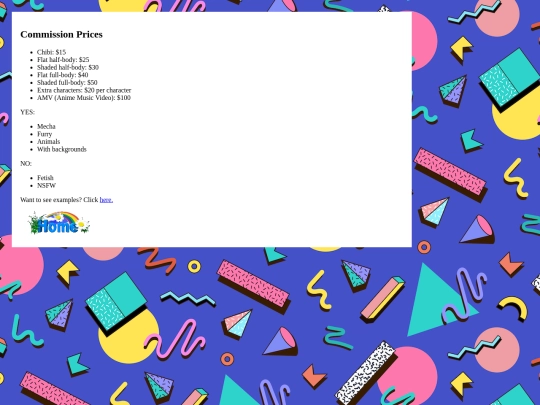 prices screenshot