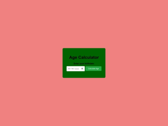 agecalculator/stucture screenshot