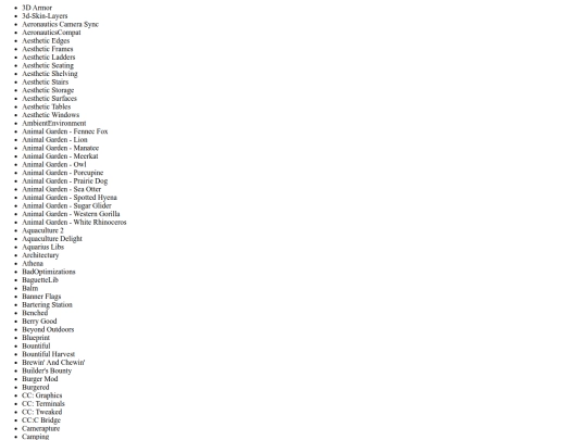 mcmodlist screenshot
