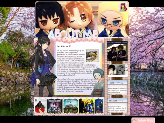 aboutme screenshot