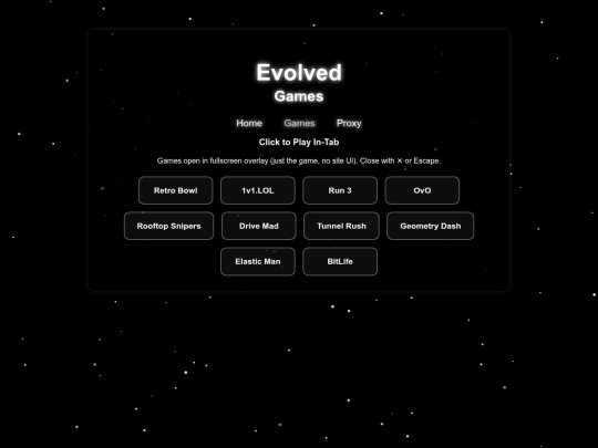 games screenshot