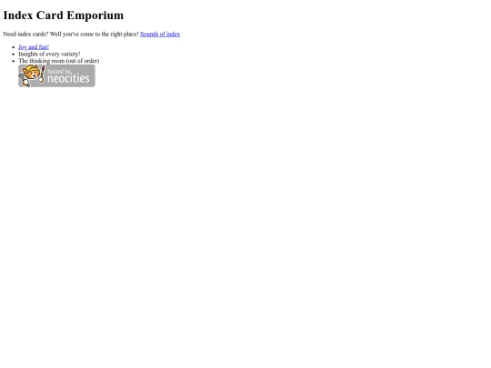 index screenshot