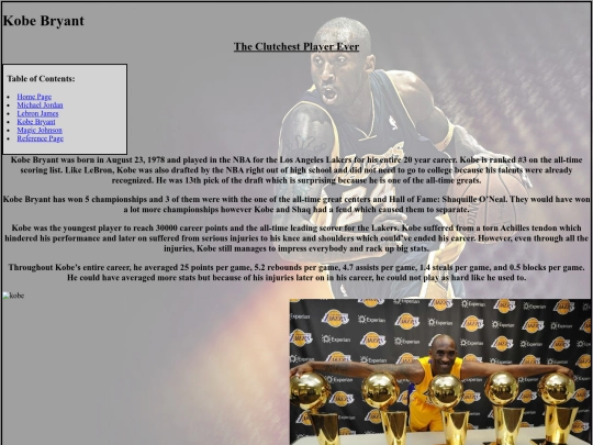 subpage/kobe screenshot