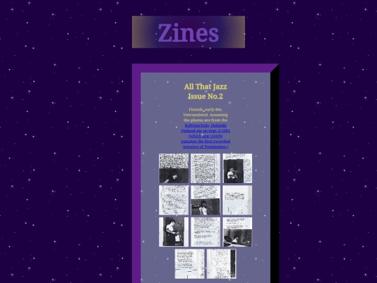 zines screenshot