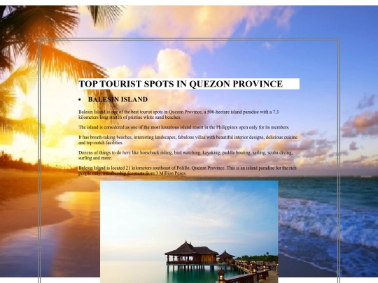 touristspots screenshot