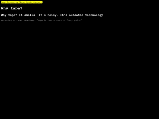 tape/manifesto screenshot