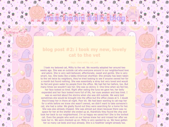 blog screenshot