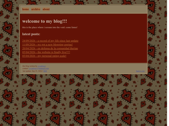 blog screenshot
