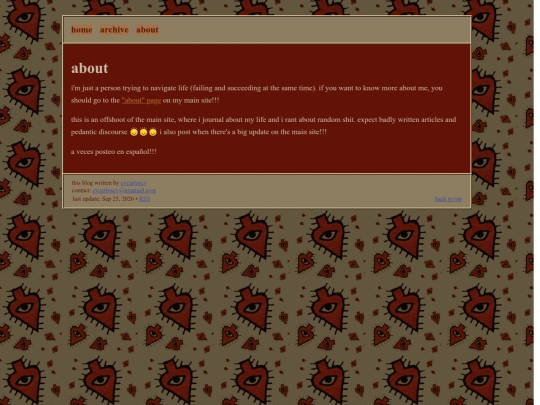 blog/info/about screenshot