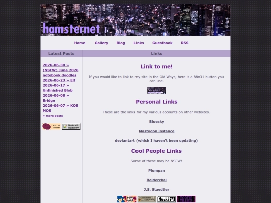 links screenshot