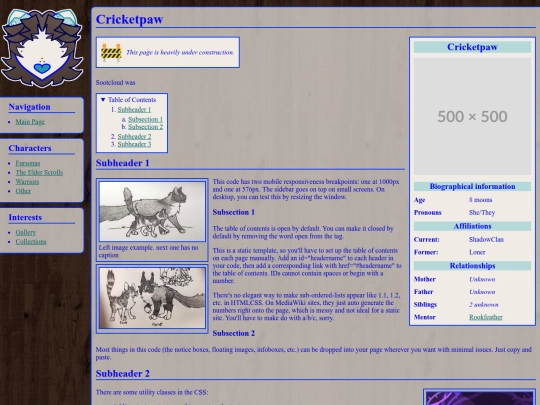 characters/cricketpaw screenshot
